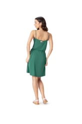 Vestido Resort Alça Jersey Verde Escuro
