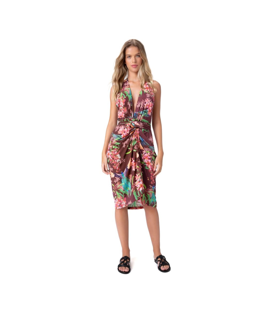 Vestido Resort Ana Summer Mayura Bordeaux