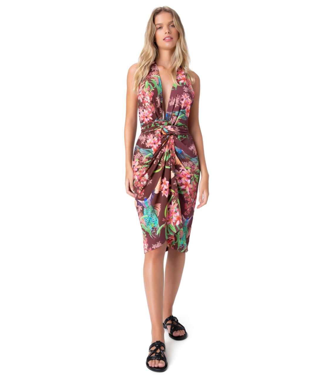 Vestido Resort Ana Summer Mayura Bordeaux