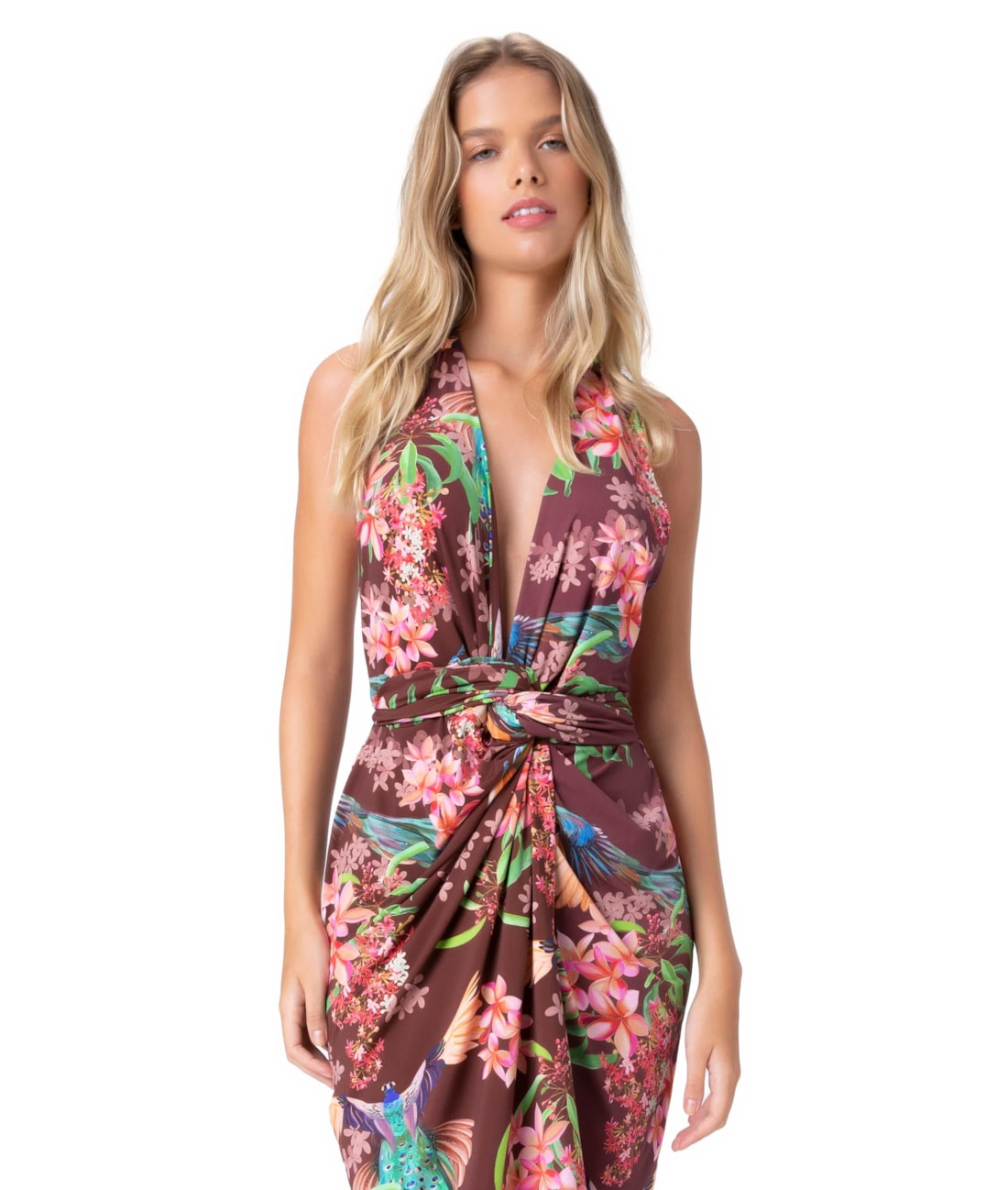 Vestido Resort Ana Summer Mayura Bordeaux
