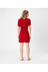Vestido Resort Bata Jersey Vermelho