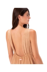 Vestido Resort Camadas Stone Marrom