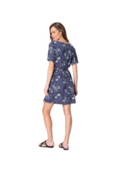 Vestido Resort Curto Jersey Marinho