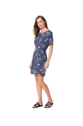Vestido Resort Curto Jersey Marinho