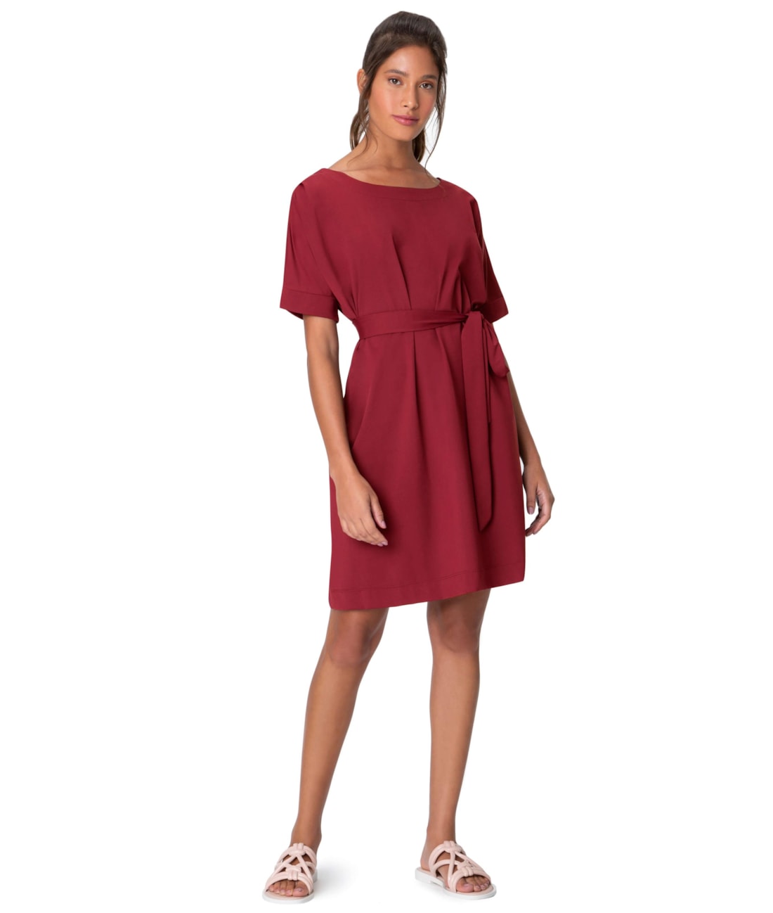 Vestido Resort Curto Jersey Vermelho