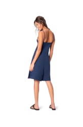 Vestido Resort Entrelaçado Jersey Dark Navy