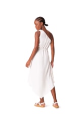 Vestido Resort Linen Blend Branco