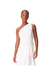 Vestido Resort Linen Blend Branco