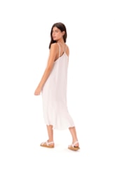 Vestido Resort Linen Blend Branco