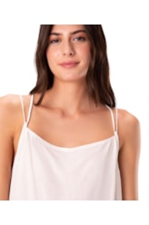 Vestido Resort Linen Blend Branco