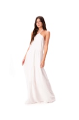Vestido Resort Longo Celebrate Off White