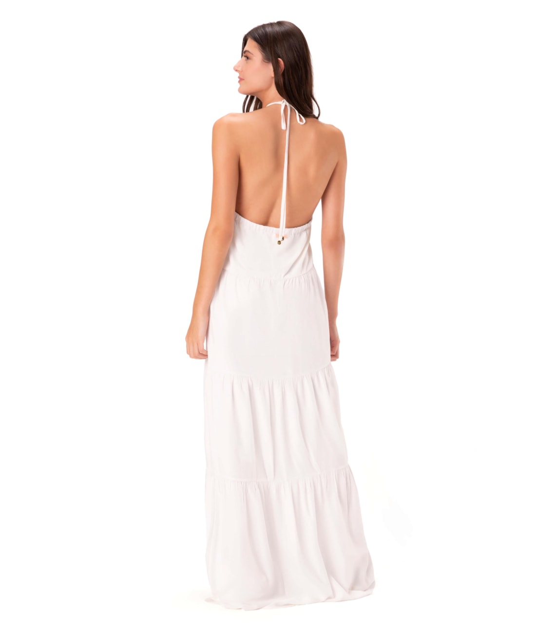Vestido Resort Longo Celebrate Off White
