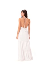Vestido Resort Longo Celebrate Off White