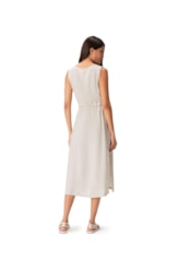 Vestido Resort Midi Heavy Linho Natural