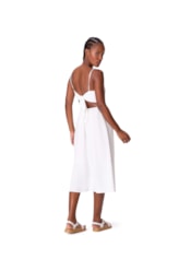 Vestido Resort Midi Laço Celebrate Off White
