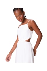 Vestido Resort Midi Laço Celebrate Off White