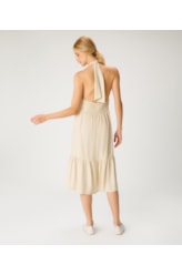 Vestido Resort Midi Light Visco Areia