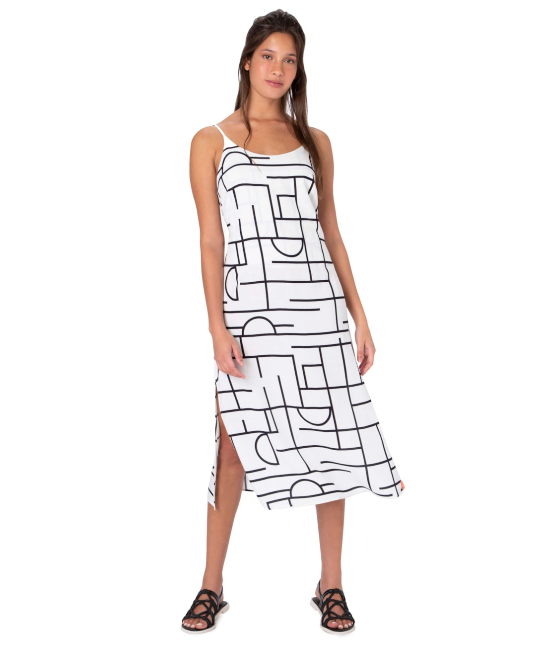 Vestido Resort Midi Soho Off White