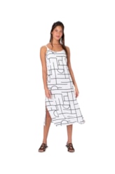 Vestido Resort Midi Soho Off White