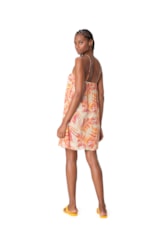 Vestido Resort Viscose Bege