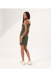 Vestido Rib Salinas Verde Militar