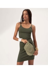 Vestido Rib Salinas Verde Militar