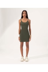 Vestido Rib Salinas Verde Militar