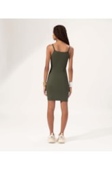 Vestido Rib Salinas Verde Militar
