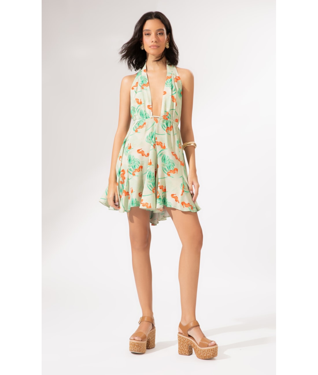 Vestido Seahorse Verde Claro