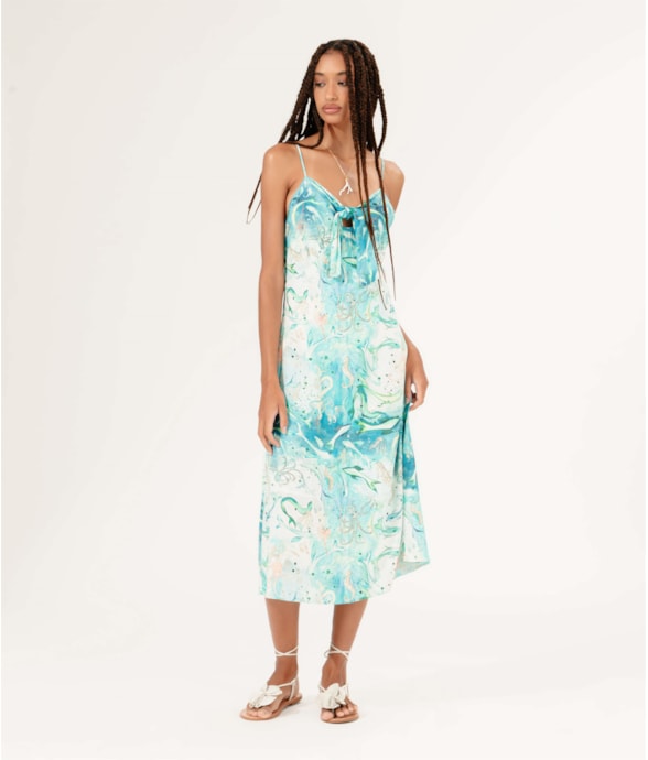 Vestido Sirena Laço Off White