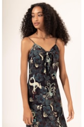 Vestido Sirena Laço Preto