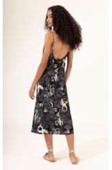 Vestido Sirena Laço Preto