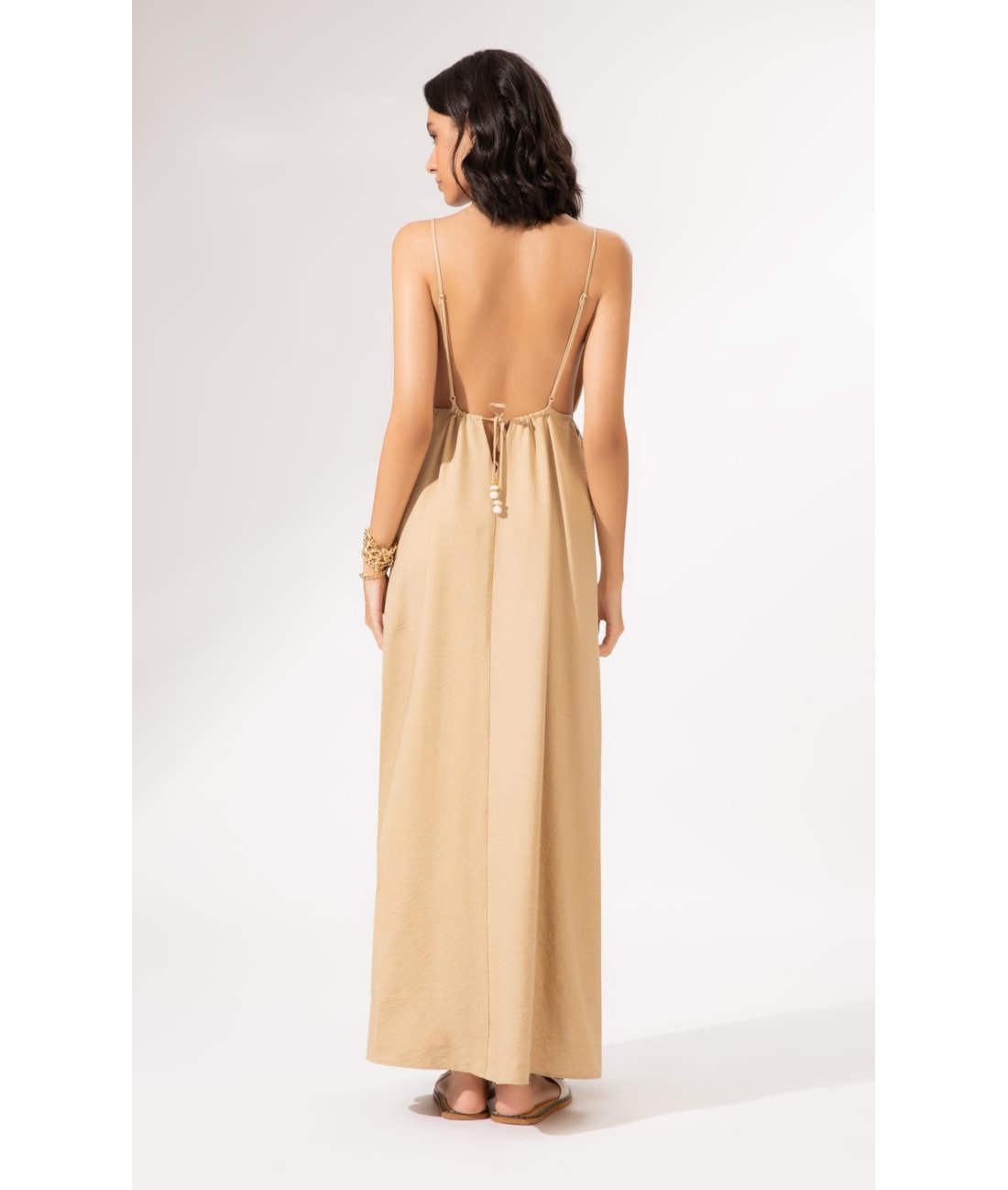 Vestido Surface Waves Trigo