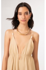 Vestido Surface Waves Trigo