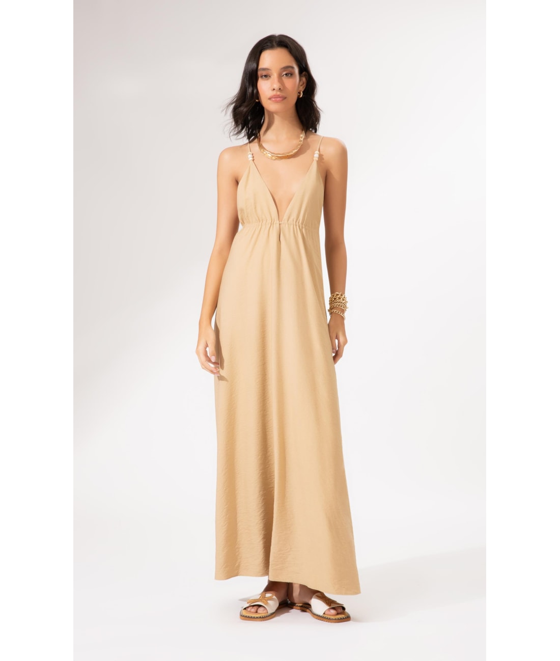 Vestido Surface Waves Trigo