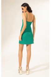Vestido Tubinho Listrado Oasis Verde Escuro