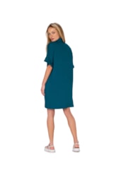 Vestido Turista Visco Dobby Azul Claro
