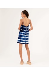Vestido Visco Tie Dye Marinho