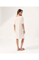 Vestido Viscolinho Berry Off White