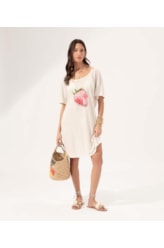 Vestido Viscolinho Berry Off White