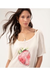 Vestido Viscolinho Berry Off White